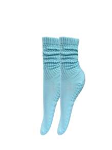 3 Pairs Women's Multicolor Crew Yoga Socks, Suitable For Pilates, Yoga, Ballet, Athletics, Hospital Non-Slip Socks, Ideal Valentine's Day Gift, Soft & Comfortable Grip Socks For All Seasons