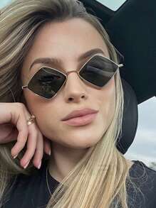 1pc Y2K Stylish All-In-One Versatile Women Fashion Glasses, Suitable For Daily Wear, Street Photography, Vacation, Beach Accessories In Summer