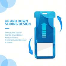 1 Customized Photo ID Badge Holder - Personalized Plastic Protective Case With Lanyard, Durable And Fashionable Accessory For Workplace, Suitable For Office Workers, Nurses, Teachers, Students