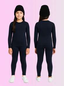 Legging infantil em malha térmica flanelada, quentinha e confortável. cores preto, marinho e bordô