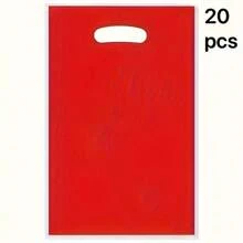 20 Sacolas de Presente de Cor Sólida, Sacolas Plásticas Portáteis Reutilizáveis, Sacolas de Pérolas, Sacolas de Joias, Sacolas de Roupas, Sacolas para Embalagens de Cosméticos, Sacolas de Compras, Sacolas de Varejo, Pequenas Empresas, Sacolas de Presente para Festas, Sacolas de Artesanato, Casamentos, Aniversários, Eventos para Presentes