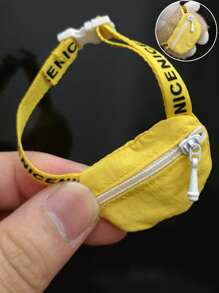 1pc Cross-Body Bag For 10-20cm Dolls - Suitable For Labubu Dolls, Fashion Doll Backpack, Delicate & Soft, Mini Zipper Doll Purse Accessories For BJD Dolls, Dollhouse Decor, Photography Props, Fashionable Doll Clothes & Makeup Party Gift