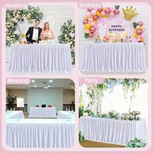1 set Tovaglia rettangolare e sottovaso da tavolo, in PEVA plastica impermeabile antigrasso e antiacqua, decorativo per matrimonio e feste