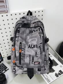 Mochila grande de moda minimalista y versátil para hombres, adecuada para uso casual, viajes, ir a la escuela o al trabajo, con múltiples bolsillos y gran capacidad