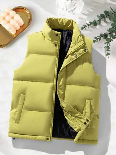 This Is A Men's European Size, Women Can Choose The Size That Suits Them Two Sizes Smaller, And Asians Can Choose Two Sizes Smaller. (Suitable For Both Men And Women) Couple Men's Size, Warm Slim Fit Vest And Sleeveless Cotton Jacket, Suitable For Many People To Wear Freely On The Street. A Relaxed And Comfortable Feeling, For Fall Winter