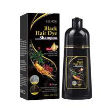 Producto de alta calidad, Champú Negro Bai Zuan (Negro), puede cubrir el 100% de las canas después de su uso, mejora el brillo del cabello, adecuado tanto para hombres como para mujeres, para uso en casa, 100ml - Negro - Ver 9