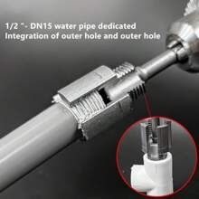 1/2" Rohrgewindewerkzeug, PPW Rohrgewindehersteller, integrierter Wasserhahn für Innen- und Außenrohr, Elektrische Bohrmaschine Gewindeschneidwerkzeug, Rohrgewinde-Reparaturwerkzeug, Rohrgewinde-Wiederherstellungswerkzeug, 1/2" Elektrische Bohrmaschine Rohrgewindewerkzeug