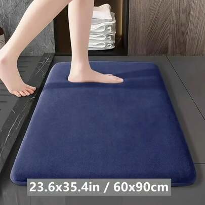 Alfombra absorbente para el suelo, alfombra de baño antideslizante, alfombra antideslizante de terciopelo Coral para el suelo del baño, alfombra para puerta, decoración del hogar