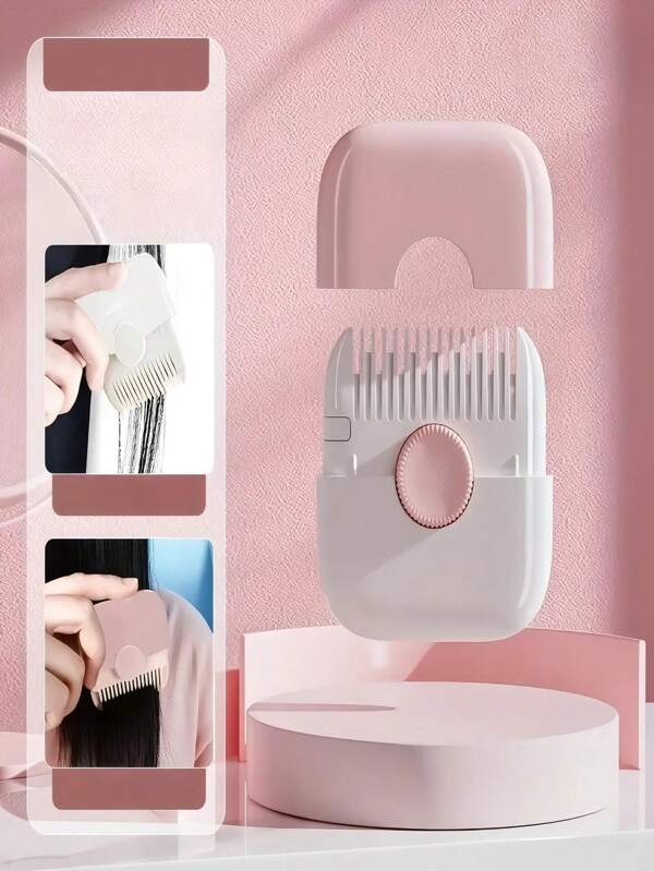 DIY Pony Trimmer Set | 2-in-1 Haarschneidemaschine & Kamm - Schnittfrei präzises Schneiden, tragbar für Zuhause/Reisen, mühelose saubere Stylingoptionen (Ersatzklingen & Abdeckung) Unverzichtbares Stylingtool