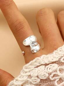 Bague unique minimaliste de la main de Dieu donnant la vie à Adam pour femmes, bijoux de mode et cadeaux, réglable