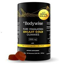 Be Bodywise Pure Himalayan Shilajit Gummies Gold I Lab Tested I No Added Sugar I Ashwagandha, Gokshura| Fulvic Acid & 85+ Trace Minerals I For Men, Women I Non-GMO I 100% Natural & Organic I 60 Gummy - Shilajit Gold Gummies - View 1