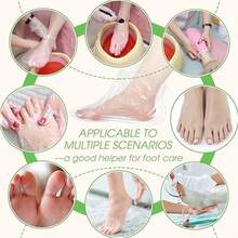 600 Pcs Disposable Plastic Foot Cover Foot Paraffin Bath Mats For Pedicure Foot Moisturising Socks Spa Foot Care With Sticker For Tight Closure - Multicolor - View 7