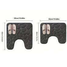 1 buah Keset Kamar Mandi Busa Memori Berbentuk U, Karpet Pinggiran Toilet, Lembut dan Nyaman, Sangat Menyerap, Anti Selip, Tebal, Dapat Dicuci dengan Mesin, Mudah Kering, Cocok untuk Dekorasi Kamar Mandi, Aksesoris Kamar Mandi, Dekorasi Kembali ke Sekolah, Dekorasi Pintu Masuk - Kuning - View 5