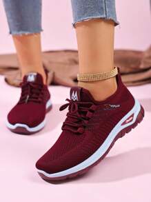 Zapatillas de tenis y deportes de raqueta cómodas, de gran en 2025 - Nuevas zapatillas deportivas casuales con suela de dos tonos, estilo trenzado/con cordones, con superficie y suela blanda, no cansan, cómodas zapatillas deportivas