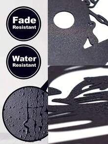 Personalized Customized Metal House Name Plate, Metal Address Plaque, Suitable For Villa Home Entrance, Anniversary Gift, No Battery Required, Classic Black Decorative Plate, Can Customize Family Name Logo, Wall-Mounted Indoor/Outdoor Decor, Metal Wall Art,Graphic Print - Multicolor - View 8