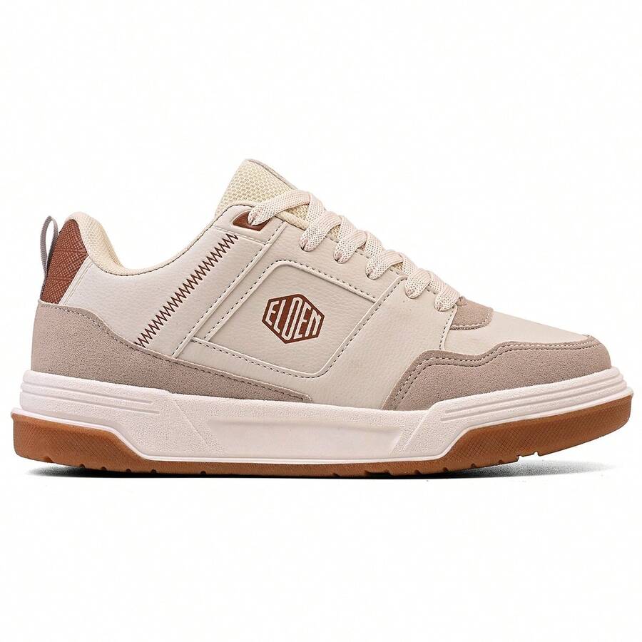 Elden Men's Casual Original Sneaker Street Skate Shoes E1457 - 米色 - 查看 1