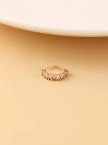 1 piercing de nariz decorado com zircônia cúbica brilhante - adequado para festas, presentes e comemoração do Ano Novo Chinês, joia para nariz