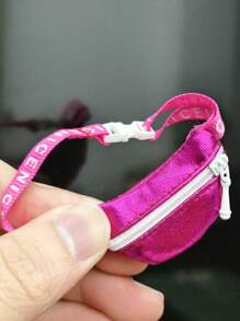 1pc Cross-Body Bag For 10-20cm Dolls - Suitable For Labubu Dolls, Fashion Doll Backpack, Delicate & Soft, Mini Zipper Doll Purse Accessories For BJD Dolls, Dollhouse Decor, Photography Props, Fashionable Doll Clothes & Makeup Party Gift