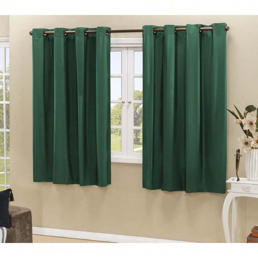Blackout Curtain Blackout Light Blocking 2.20m X 1.30m Decoration Living Room Bedroom Kitchen Various Sizes - 綠色 - 查看 1