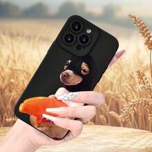 Creative Funny Puppy Color Pattern Phone Case, Thickened Whole Body Protection, Shockproof And Drop-Proof TPU Soft Protective Case, Birthday Or Holiday Gift For Men And Women, Suitable For IPhone17/IPhone17 Air/IPhone17 Pro/IPhone17 Pro Max/16 Pro Max/15 Pro Max/14 Pro Max/13 Pro Max/12 Pro Max - màu đen - Xem 6