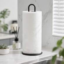 1/2pcs Metal Paper Towel Holder, Suitable For Kitchen Countertop, Bar, And Dining Table, Fits Standard And Jumbo Rolls