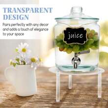 1/2/3pcs Acrylic Transparent Donut, Cookie, Cake Display Stand, Dessert Tray, Wedding Party Birthday Candy Exhibition, Beverage Bucket Holder - Clear - View 3