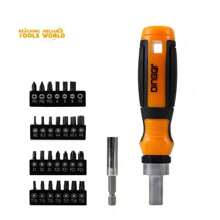 29pcs/Set Screwdriver Bit Set, Including Flat, Square, Hex, Star, Adjustable Multihead Drivers, Precision Repair Tools Kit For Phone, Laptop, Reliable Metal Construction - Portable Multifunctional Repair Tool Set