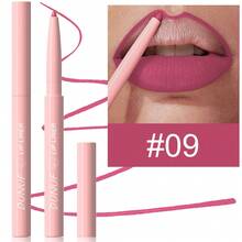 DUNUF 1 Pcs Skin-Friendly Long-Lasting Lip Liner Waterproof, Sweat Resistant, Easy To Color, Fast To Fade, Easy To Carry Rich Colors, Choose A Variety Of Beautiful Packaging Makeup Gifts, Lipstick, Matte, Non-Sticky, Transfer-Proof, Y2K Makeup, Easy To Color, Beginner-Friendly, Non-Stick To Cup, Plumping, Dusty Rose, Deep Red, Nude, Suitable For Stage Makeup, Daily Makeup, Festival Makeup, Universal Makeup, Christmas, Valentine's Day And Halloween Gifts - 彩色 - 查看 20