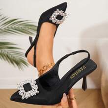 Elegant Women'S Stiletto Heels With Rhinestone