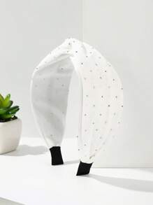 Material textil casual din poliester (poliester), culoare solidă, bandă de păr, diademă, cerc de păr