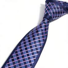 MANOBLE 2.36 英寸男士修身领带，商务休闲婚礼派对定制 6 厘米方形领带，礼盒包装