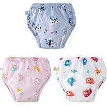 5 件儿童训练裤 - 可洗布尿布，柔软面料，松紧腰带，适用于婴儿如厕训练和青少年卫生，如厕训练裤 | 简单设计尿布 | 实用青少年服装 - 完美的婴儿节日礼物