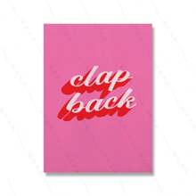 1pc Fashion Modern Quote Typography Art Poster Print Pink Canvas Painting Room Home Decor Young Girl Female Dormitory Optional Frame ﻿