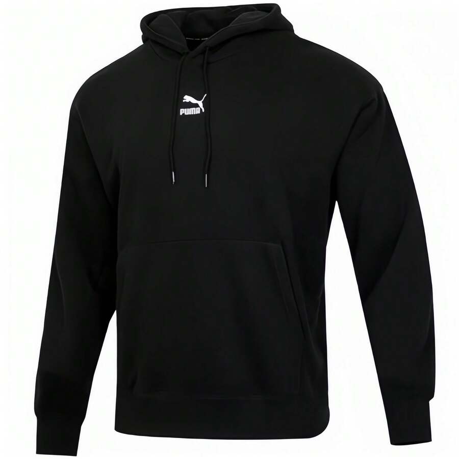 Puma Classic Hooded Tracksuit Pullover - Black - View 1