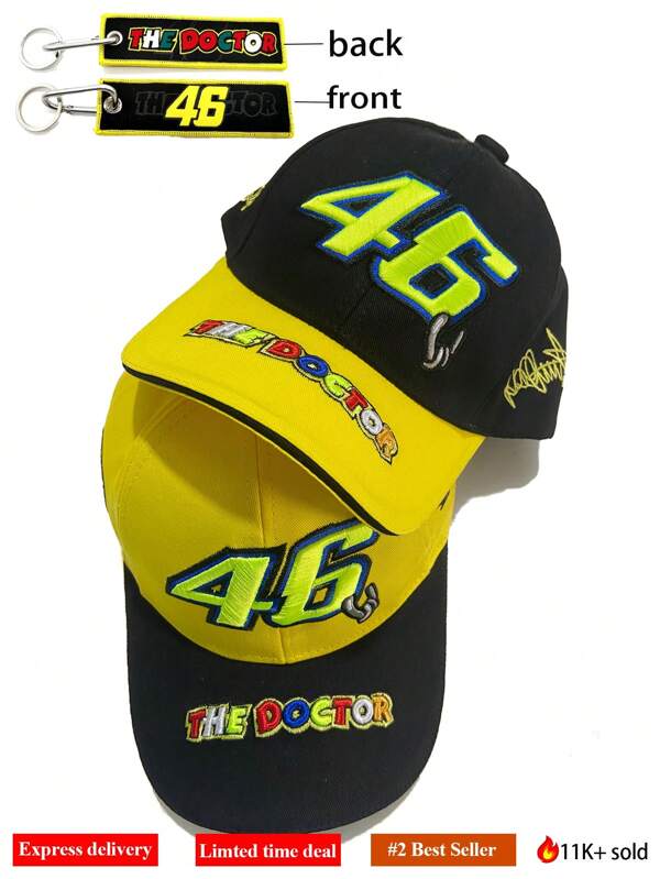 2 stuks/1 stuk nieuwe mode Y2K Hard Top Racing Team 3D geborduurd casual outdoor zonbescherming verstelbare baseballpet, sleutelhanger, geschikt voor dagelijks gebruik door mannen en vrouwen, alle seizoenen