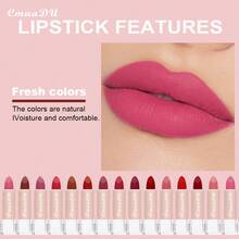 CmaaDU 1pcs Matte Lipstick Is Easy To Apply, Long-Lasting Lip Gloss Is Waterproof, Sweat-Proof, Does Not Stick To Glasses, And Does Not Fade. It Is The Best Choice For Lip Makeup And A Beautiful Gift - Multicolor - View 8