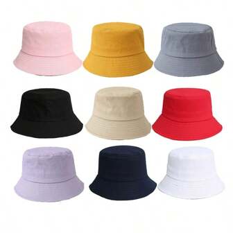 1 pezzo Cappello a secchio vintage reversibile e usurato, cappello a secchio tinta unita con piccola tesa, cappello promozionale personalizzabile con stampa o ricamo