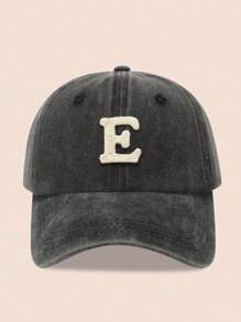 1 pieza Gorra de béisbol con 26 letras para niños, sombrero de sol lavado para niños/niñas pequeños para uso diario, protección UV