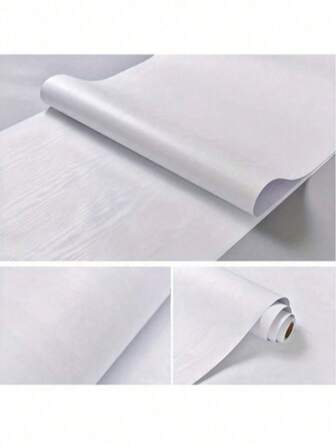 1 rotolo di carta da parati adesiva minimale scandinava bianca - pellicola vinilica rimovibile e riposizionabile per armadi, mobili, scrivanie, pareti - facile da applicare, aggiornamento della decorazione della casa