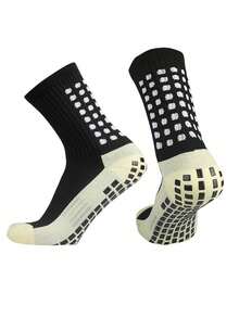 5/10 đôi tất bóng đá dày có silicon chống trượt, phù hợp cho bóng rổ và thể thao, có độ bám trên mặt đất - Nhiều màu - Xem 8