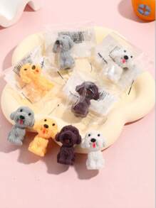 Inko 8 piezas de gomas de borrar 3D lindas de perro, gomas de borrar de caucho sintético para la punta del lápiz, pequeñas y divertidas, desmontables, adecuadas para escritorio de estudiante, gomas de borrar de mascotas, regalo para la clase para niños, regalos de fiesta