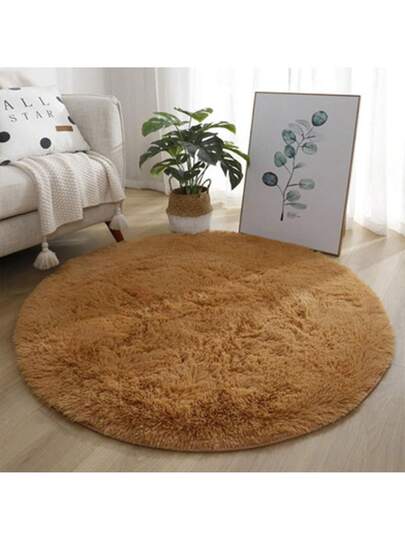 2025 Long Plush Round Vloerkleed Hang Basket Stoel Cushion Yoga Mat Bedroom Bedside Dressing Room Doormat view 5