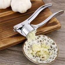 1 Piece Metal Garlic Press Manually Crusher Handheld Ginger Kitchen Tools