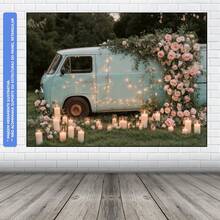 Valentine's Day Photographic Panel Fabric Backdrop 1.50 X 2.20m - FDNA0030 - 查看 3