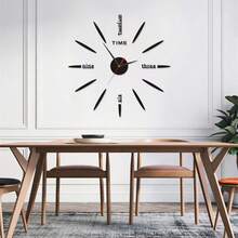 Illuminated Digital Clock, DIY 3D Wall Clock, Silent Wall Clock For Living Room Bedroom, Home Decor