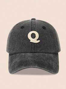 1 pieza Gorra de béisbol con 26 letras para niños, sombrero de sol lavado para niños/niñas pequeños para uso diario, protección UV