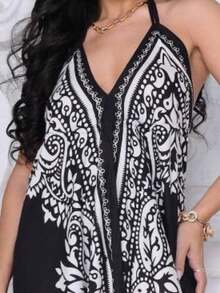 Dress Scarf Cost Naked - Negro y oro - Ver 2