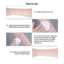 500mAh Rechargeable Women's Electric Hair Removal Device For Legs, Arms, Neck - Rose Gold - View 11