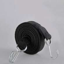 Ganchos elásticos de goma para equipaje de motocicleta, cuerda para bicicletas, lazo para equipaje de coche, correa para portaequipajes, gancho de banda fija, accesorios para coche U2NT - Negro - Ver 11