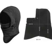 Balaclava Cold Hat Beret Cap Intense Snow Polar Polyester Fur Warm Windproof Intense Cold Hat 2025 - Black - View 4